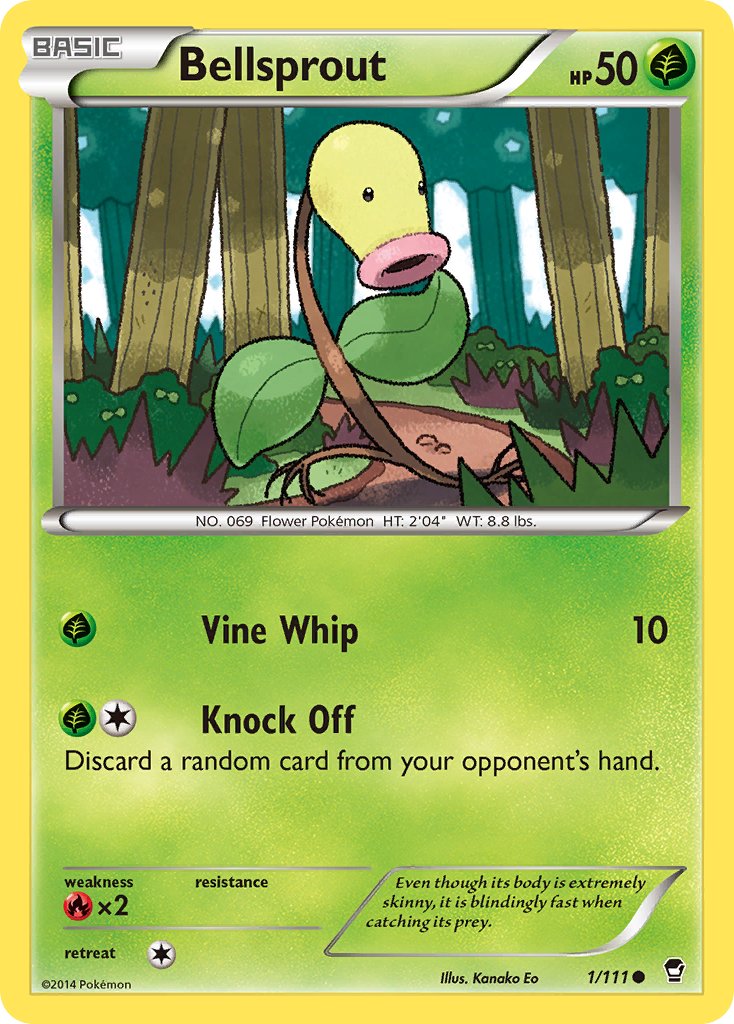 Furious Fists Bellsprout Pokémon card