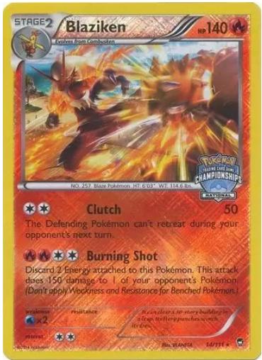 Furious Fists Blaziken [National-Championships] Pokémon card