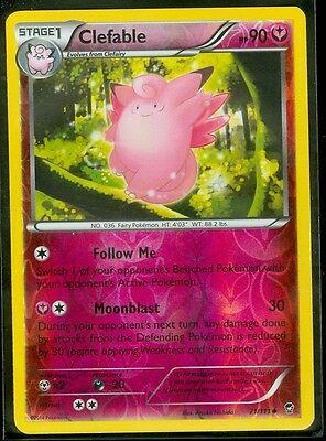 Furious Fists Clefable [Reverse Holo] Pokémon card