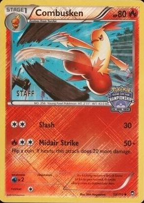 Furious Fists Combusken [State-Championship-Staff] Pokémon card