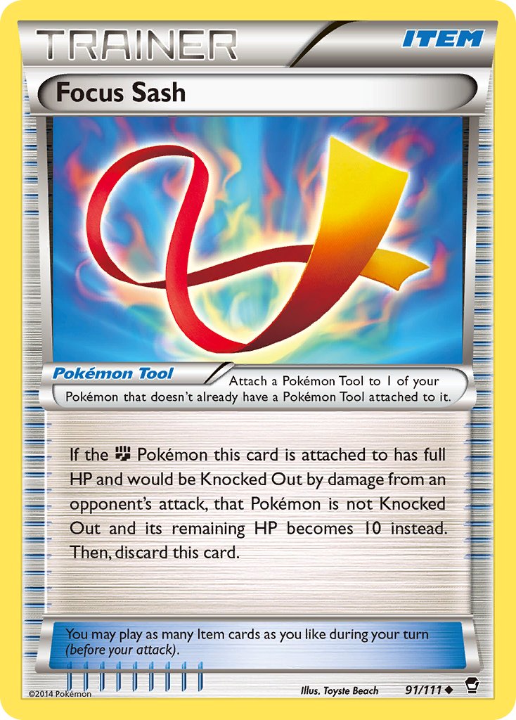 Furious Fists Focus Sash Pokémon card