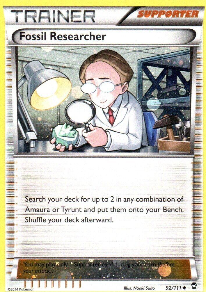 Furious Fists Fossil Researcher [Cosmos-Holo] Pokémon card
