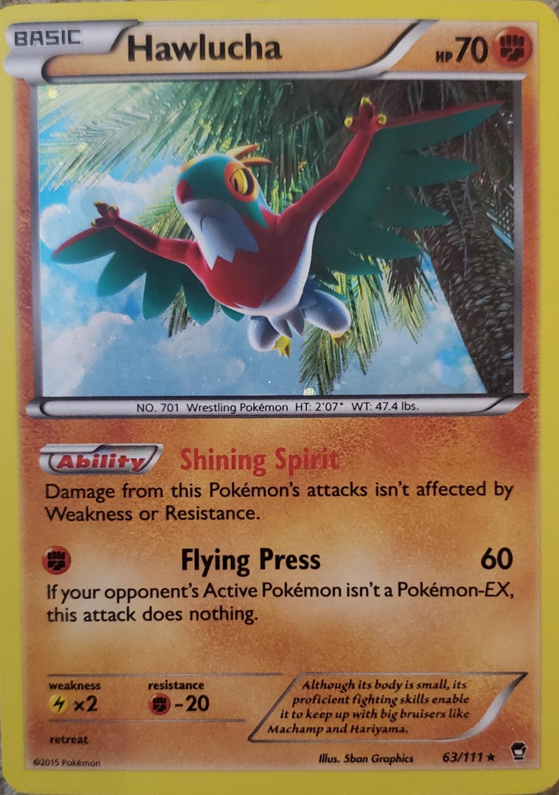 Furious Fists Hawlucha [Cosmos-Holo] Pokémon card