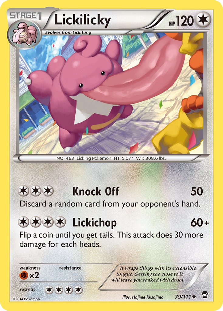 Furious Fists Lickilicky Pokémon card