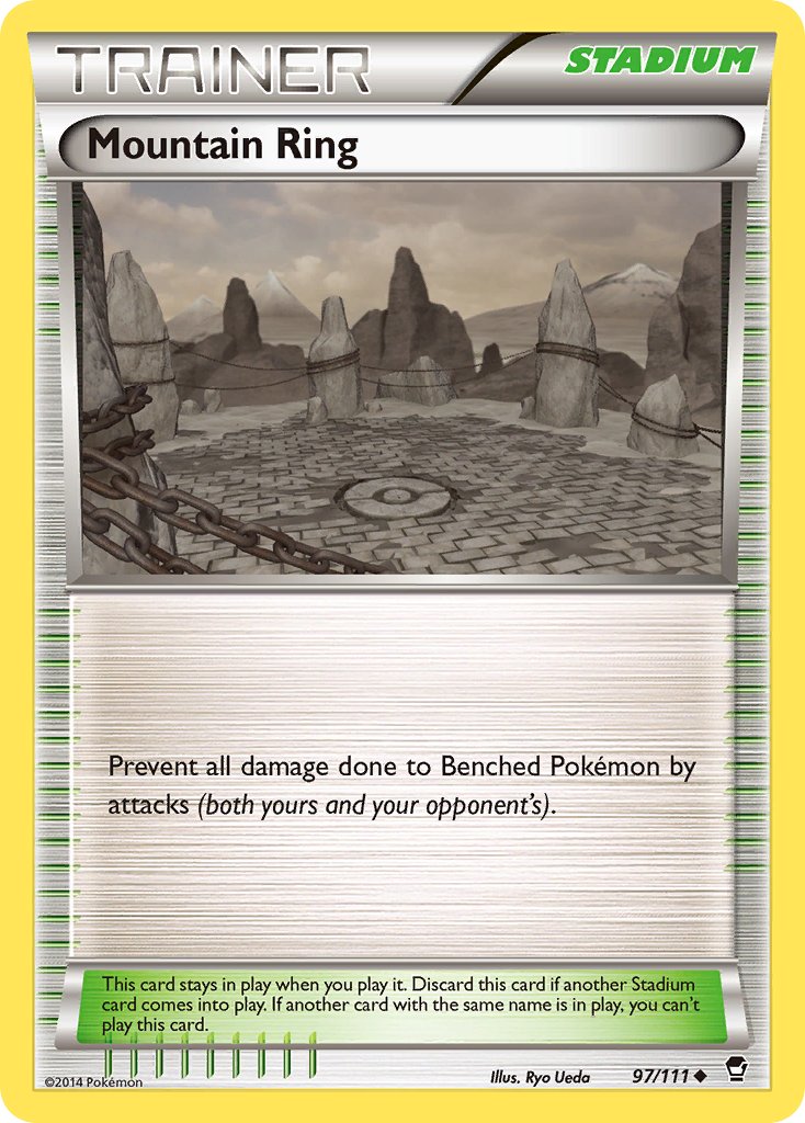 Furious Fists Mountain Ring Pokémon card