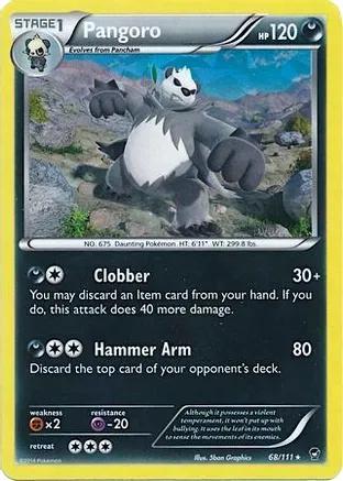 Furious Fists Pangoro [Cracked-Ice-Holo] Pokémon card