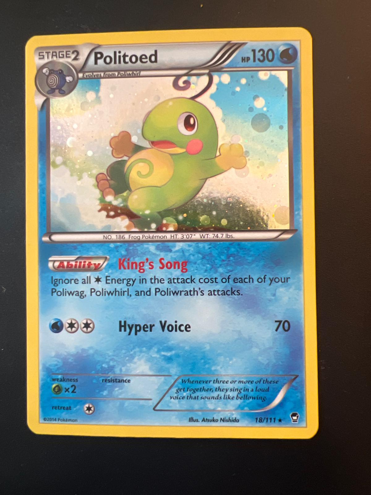 Furious Fists Politoed [Cosmos-Holo] Pokémon card