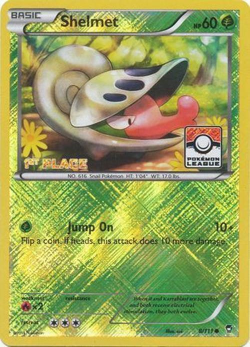 Furious Fists Shelmet [1st-Place-League] Pokémon card
