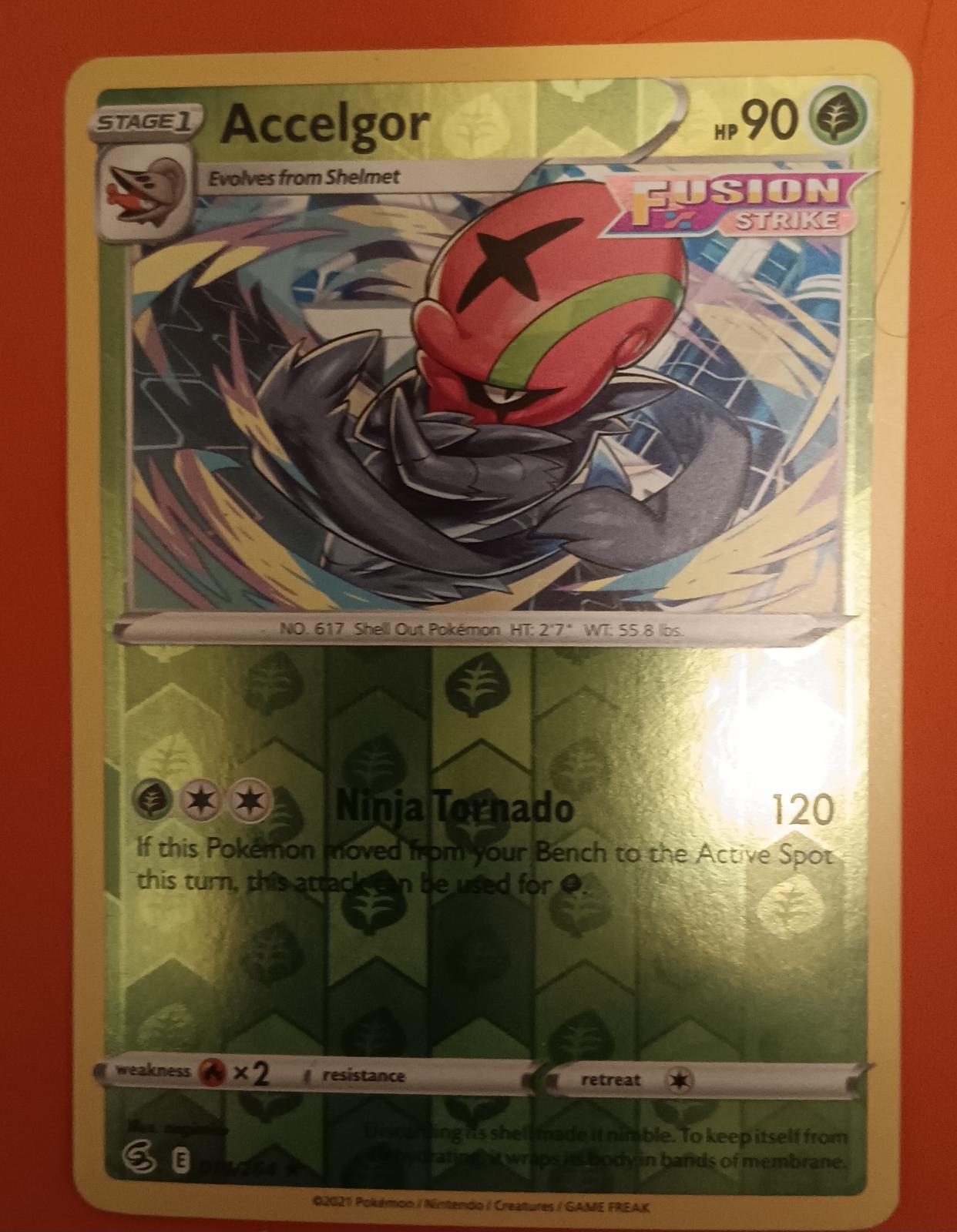 Fusion Strike Accelgor [Reverse Holo] Pokémon card