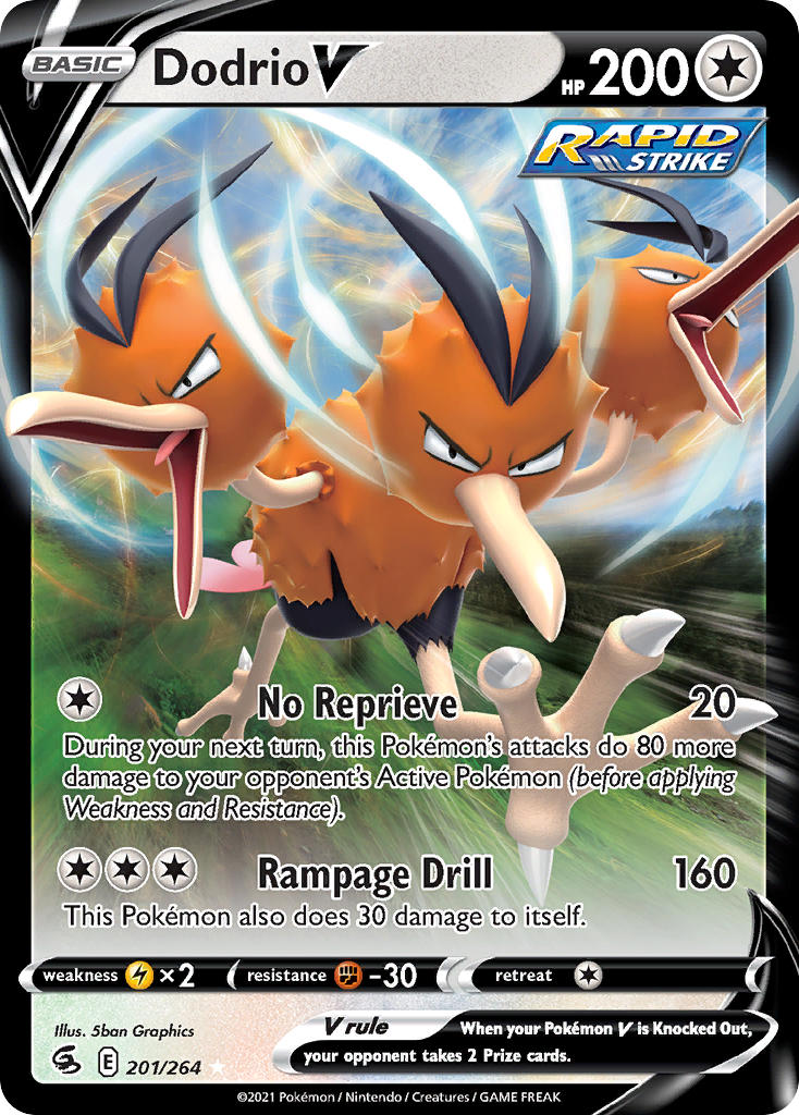 Fusion Strike Dodrio V Pokémon card