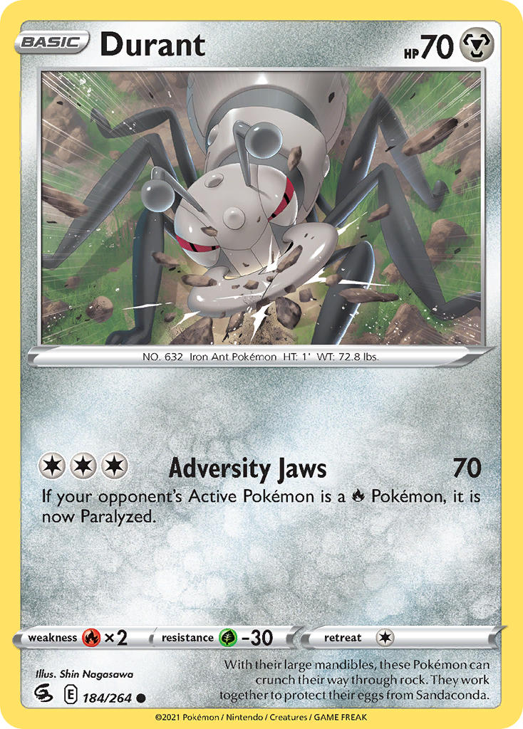 Fusion Strike Durant Pokémon card