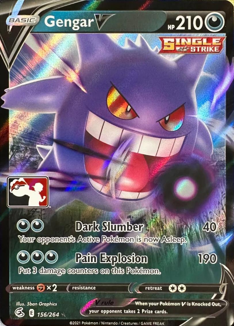 Fusion Strike Gengar V [Prize-Pack] Pokémon card