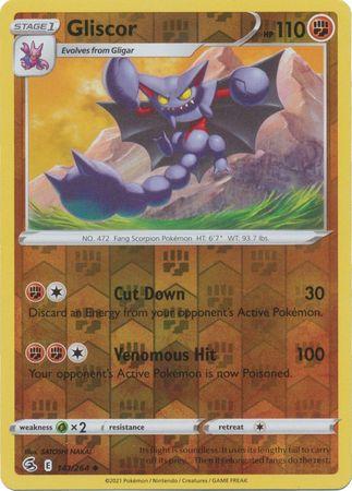 Fusion Strike Gliscor [Reverse Holo] Pokémon card