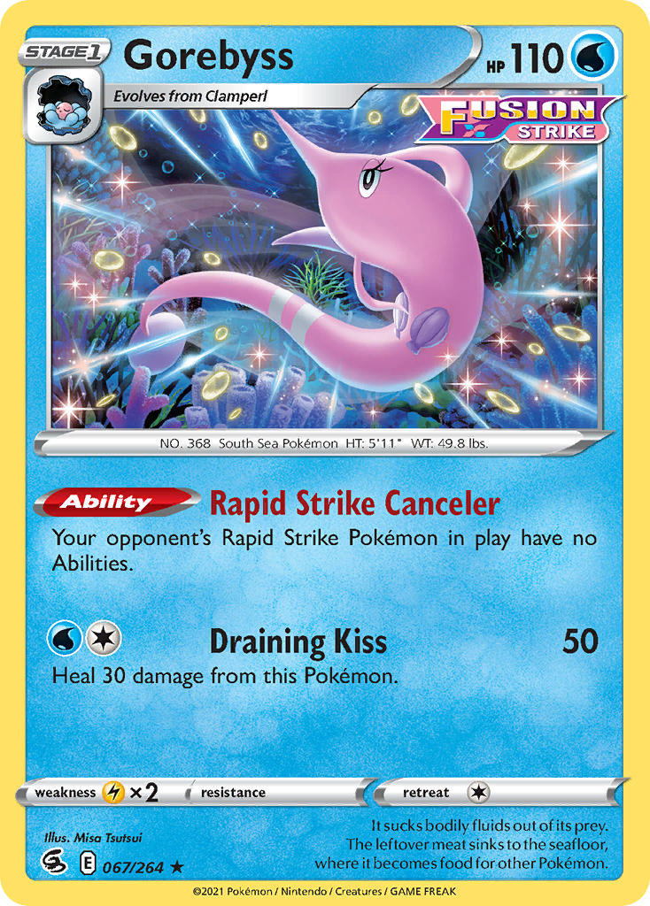 Fusion Strike Gorebyss Pokémon card
