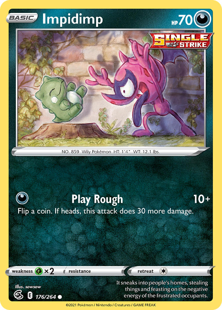 Fusion Strike Impidimp Pokémon card