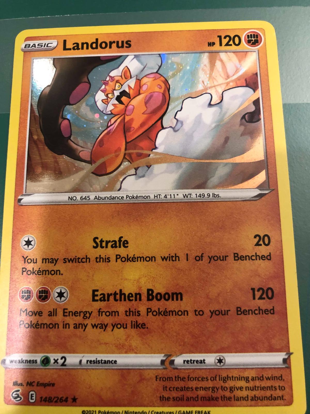 Fusion Strike Landorus [Cosmos-Holo] Pokémon card