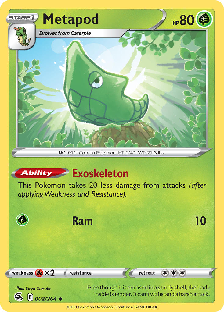 Fusion Strike Metapod Pokémon card