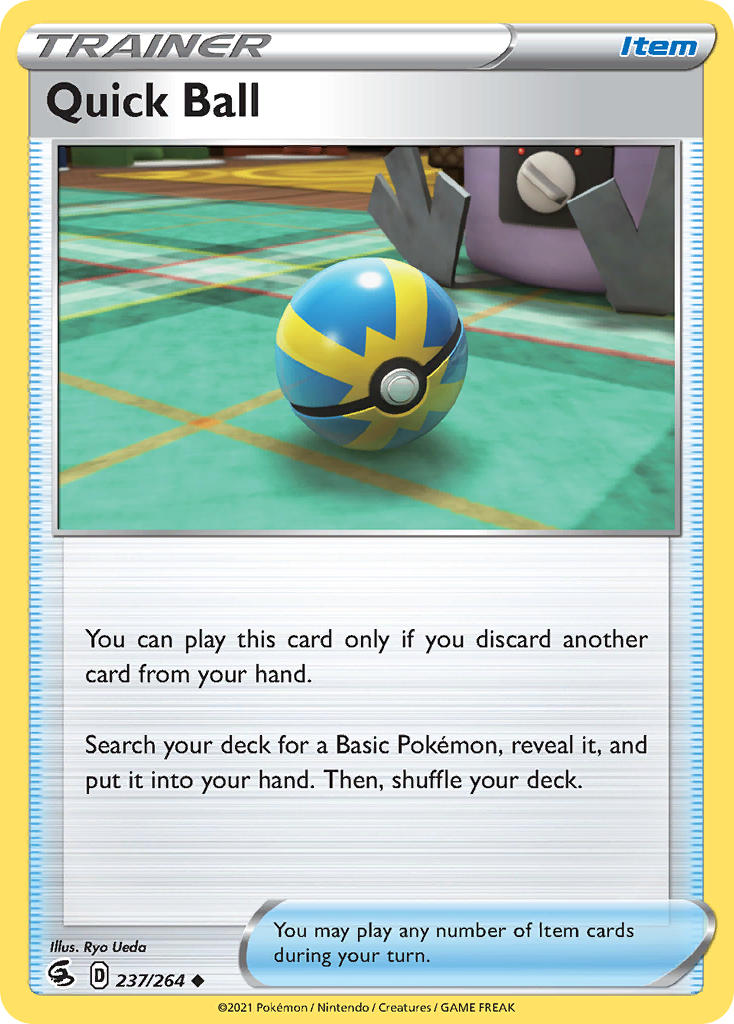 Fusion Strike Quick Ball Pokémon card