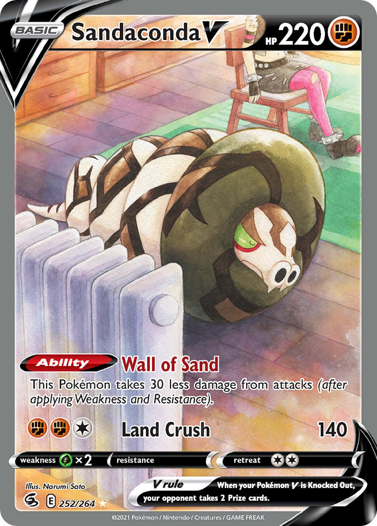 Fusion Strike Sandaconda V Pokémon card