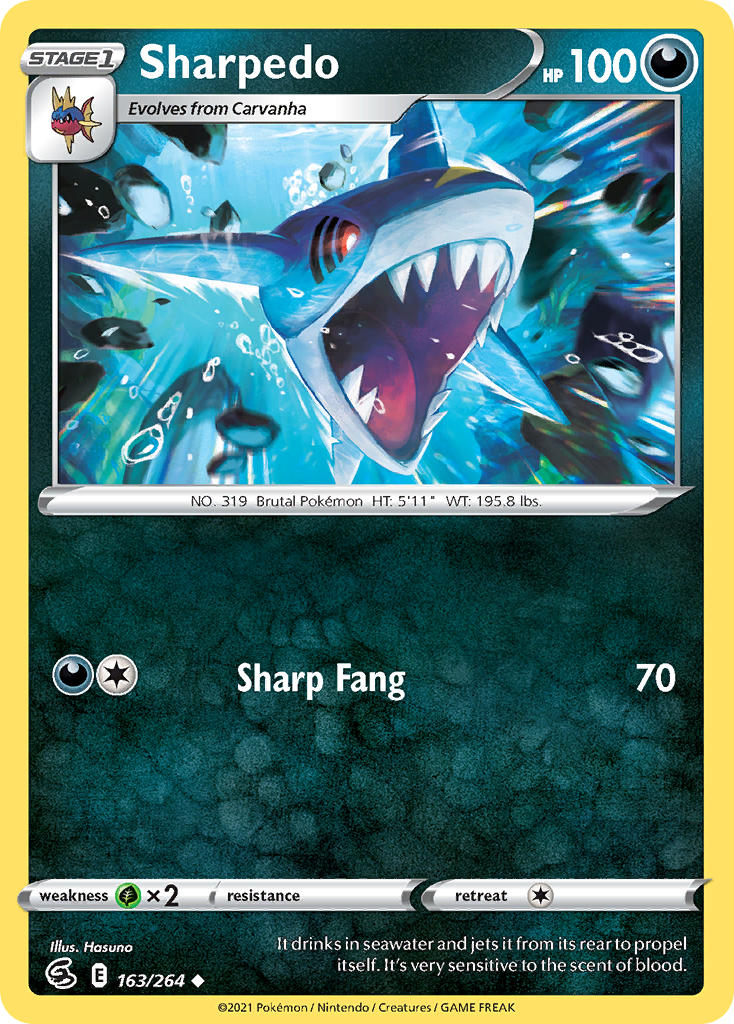 Fusion Strike Sharpedo Pokémon card