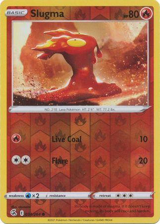 Fusion Strike Slugma [Reverse Holo] Pokémon card