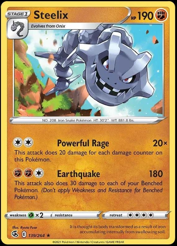 Fusion Strike Steelix [Holo] Pokémon card