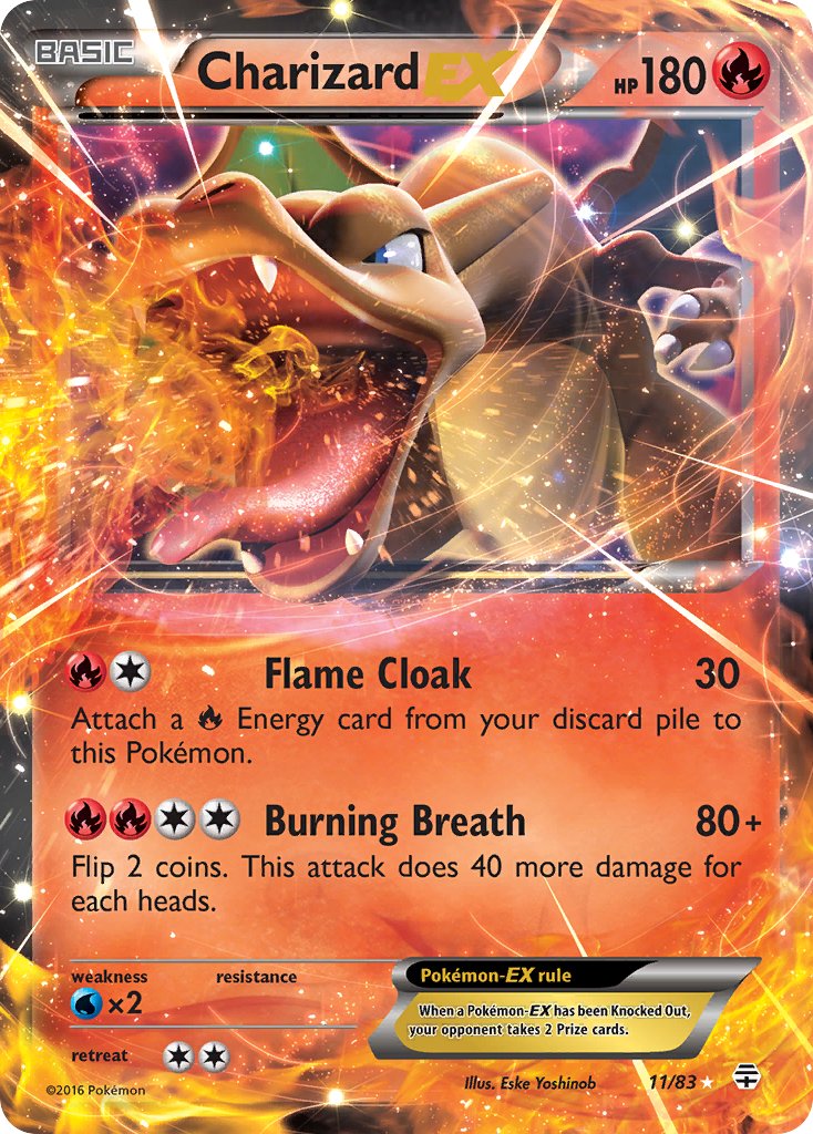 Generations Charizard EX Pokémon card