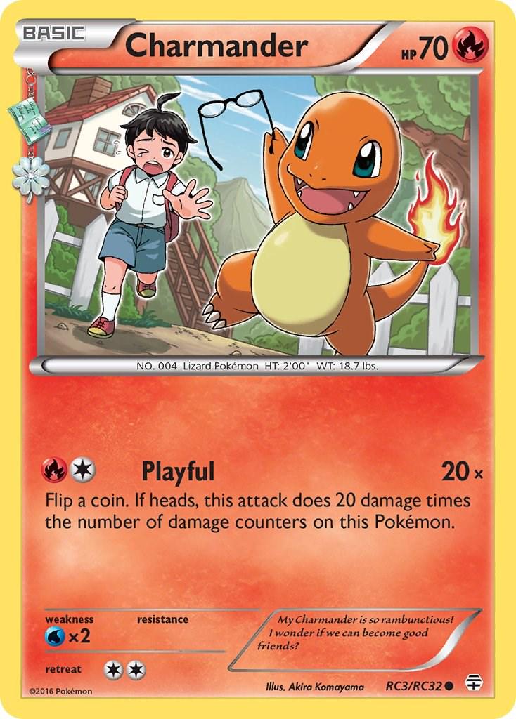 Generations Charmander Pokémon card