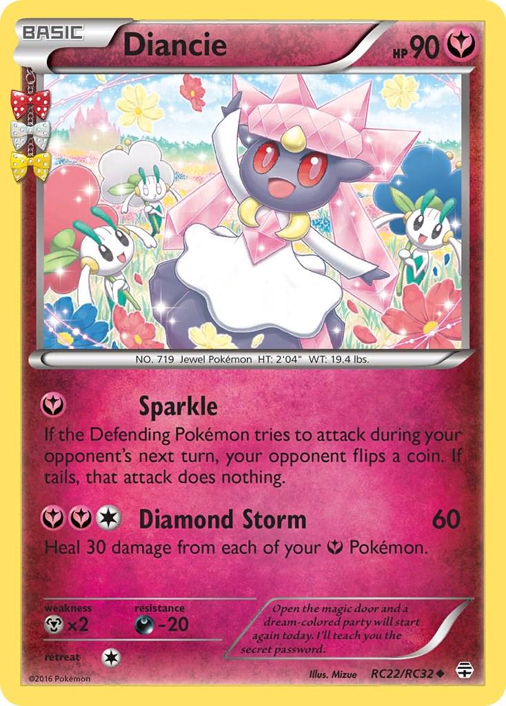 Generations Diancie Pokémon card