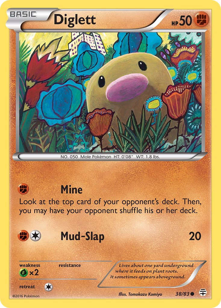 Generations Diglett Pokémon card