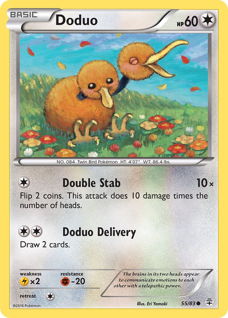 Generations Doduo Pokémon card