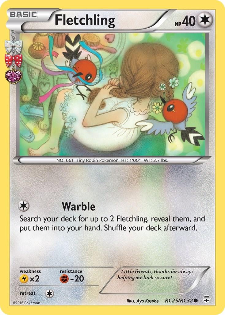 Generations Fletchling Pokémon card