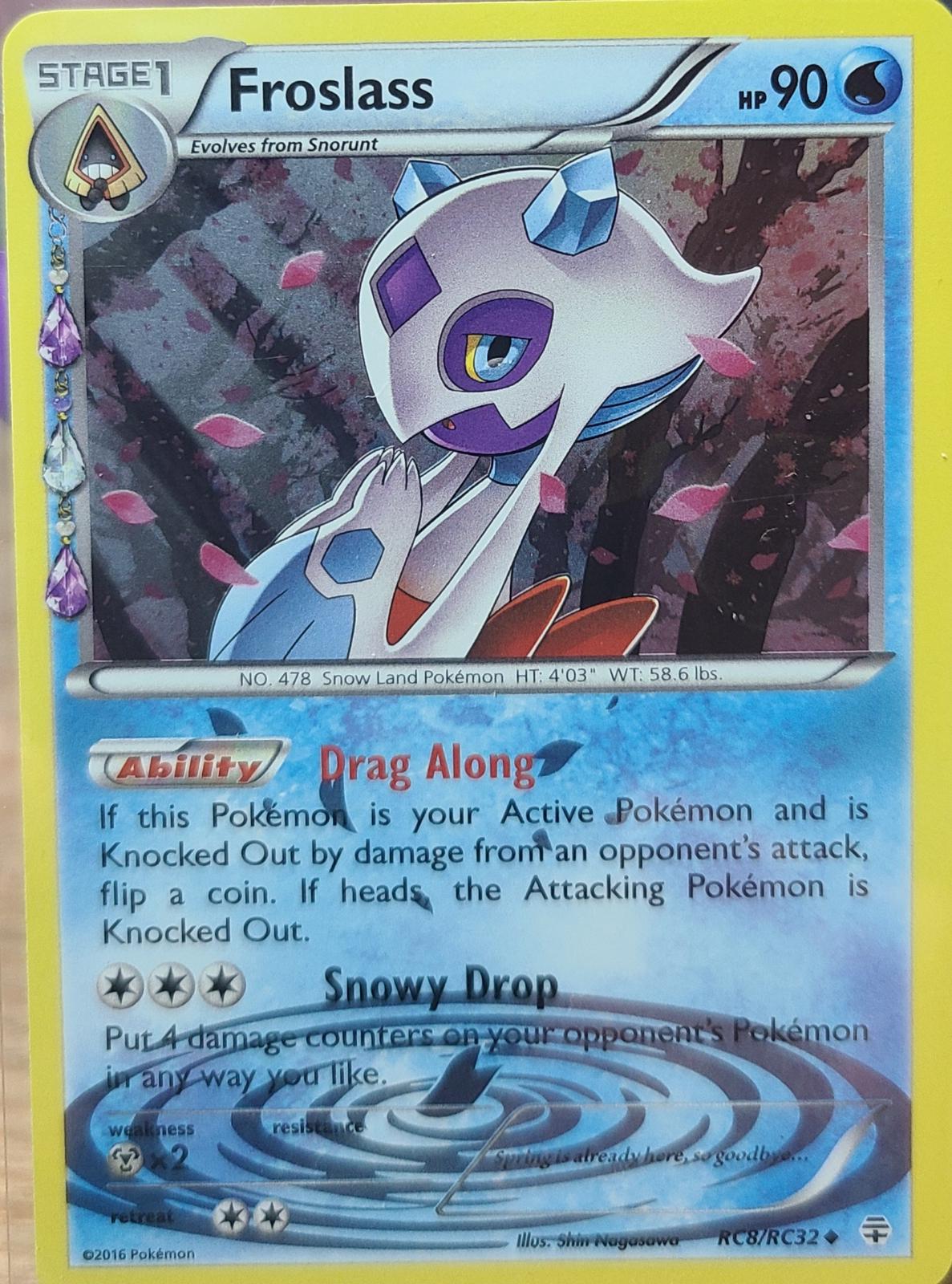 Generations Froslass Pokémon card