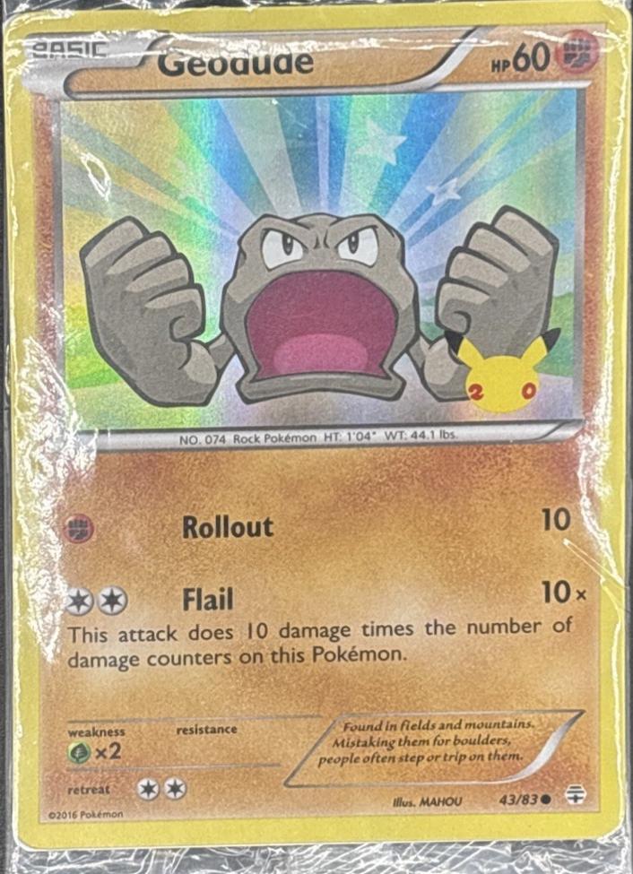 Generations Geodude [Stamped] Pokémon card