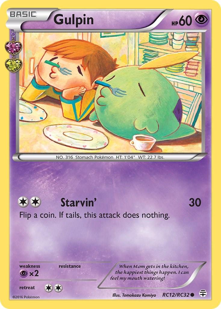 Generations Gulpin Pokémon card