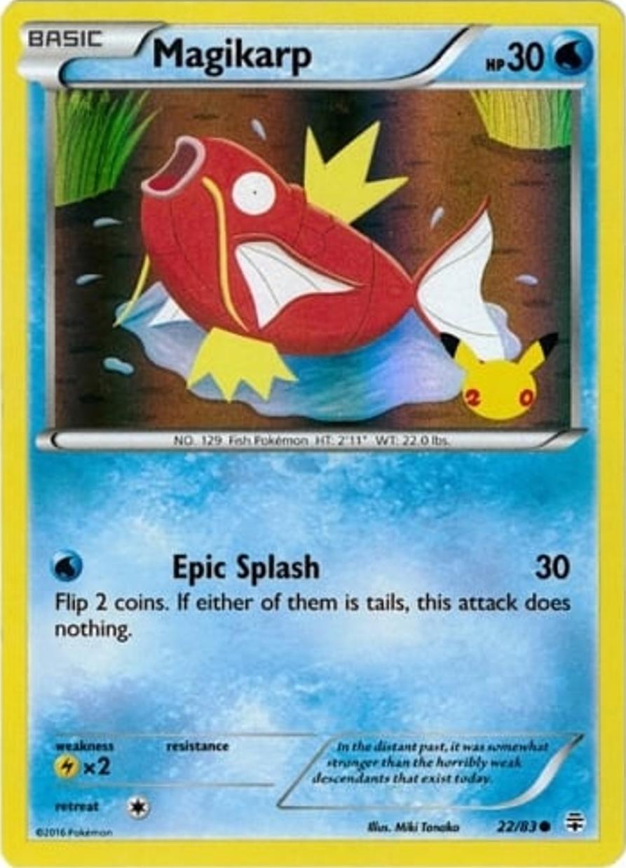Generations Magikarp [20th-Anniversary] Pokémon card