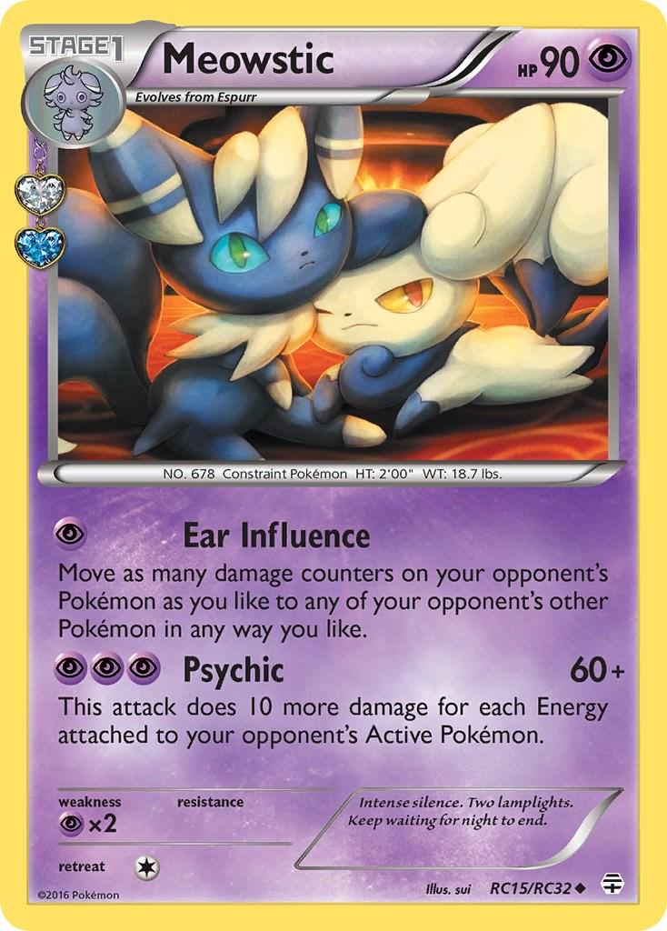 Generations Meowstic Pokémon card