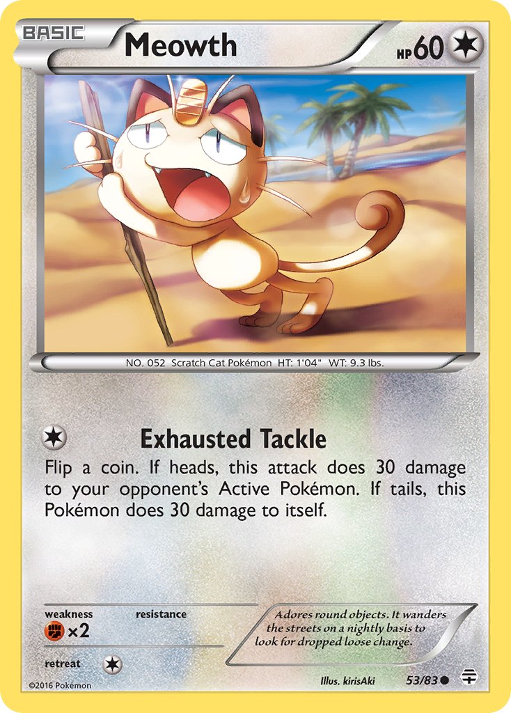 Generations Meowth [Toys-R-Us] Pokémon card