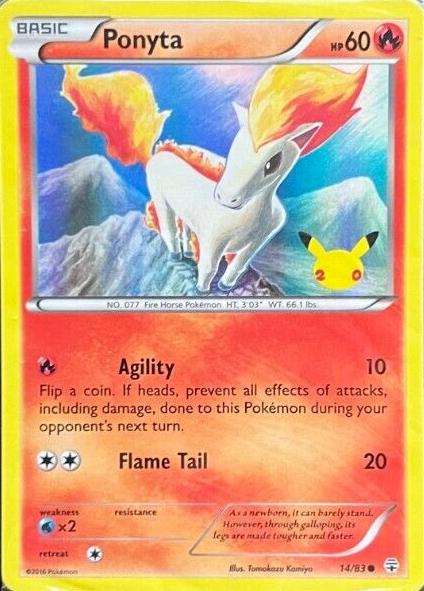 Generations Ponyta [Stamped] Pokémon card