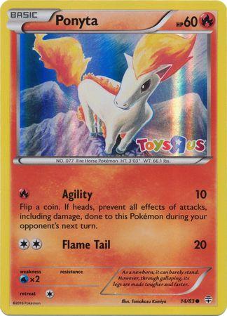 Generations Ponyta [Toys-R-Us] Pokémon card