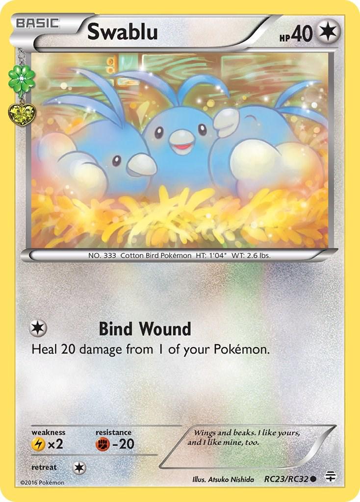 Generations Swablu Pokémon card
