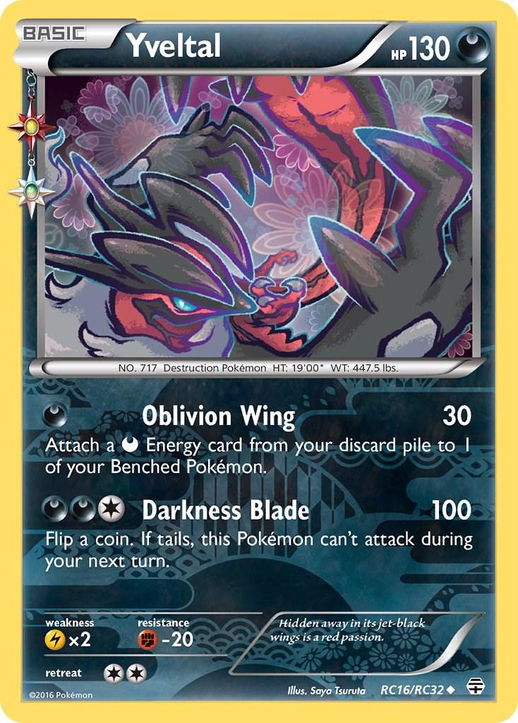 Generations Yveltal Pokémon card