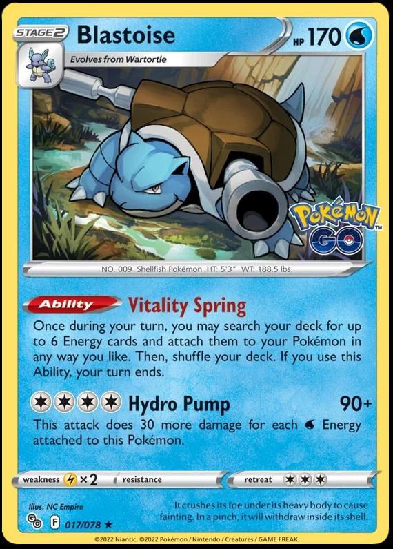 Go Blastoise [Holo] Pokémon card