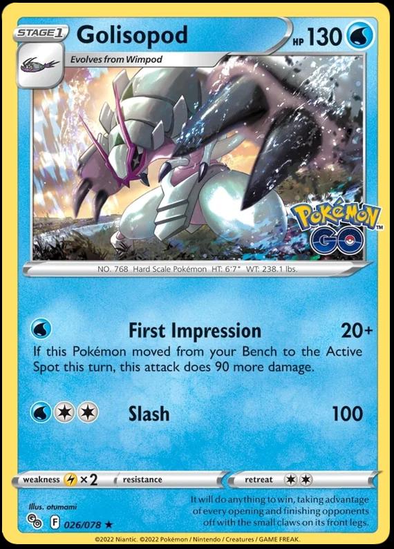 Go Golisopod [Holo] Pokémon card