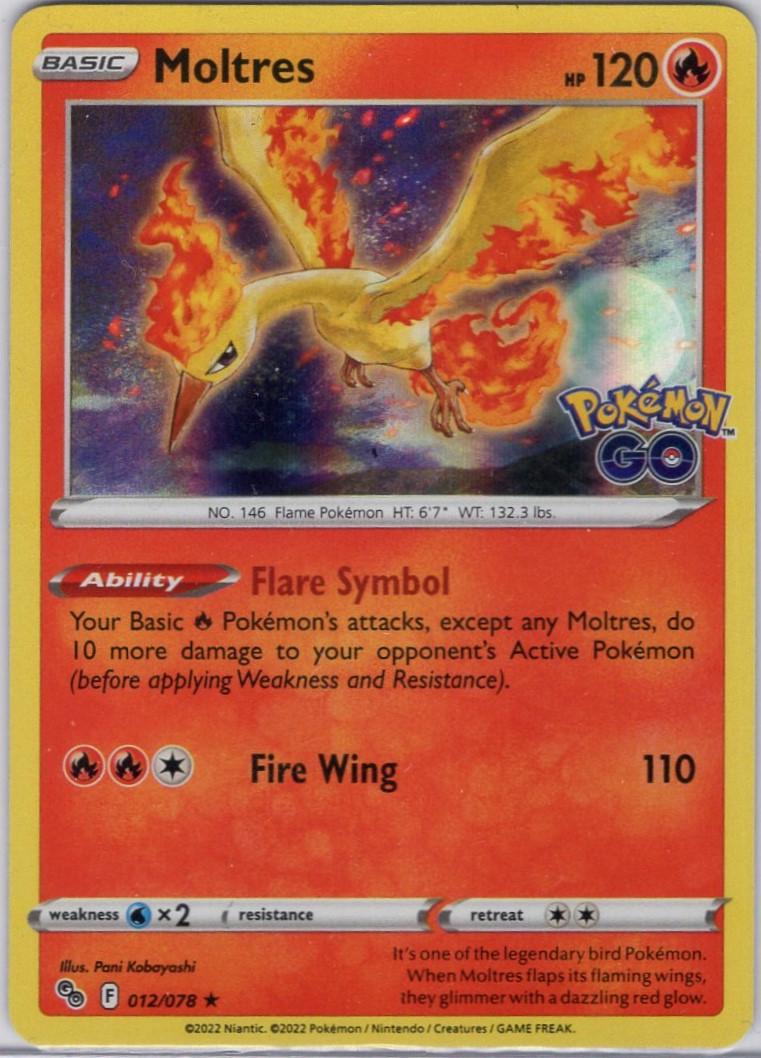 Go Moltres [Holo] Pokémon card