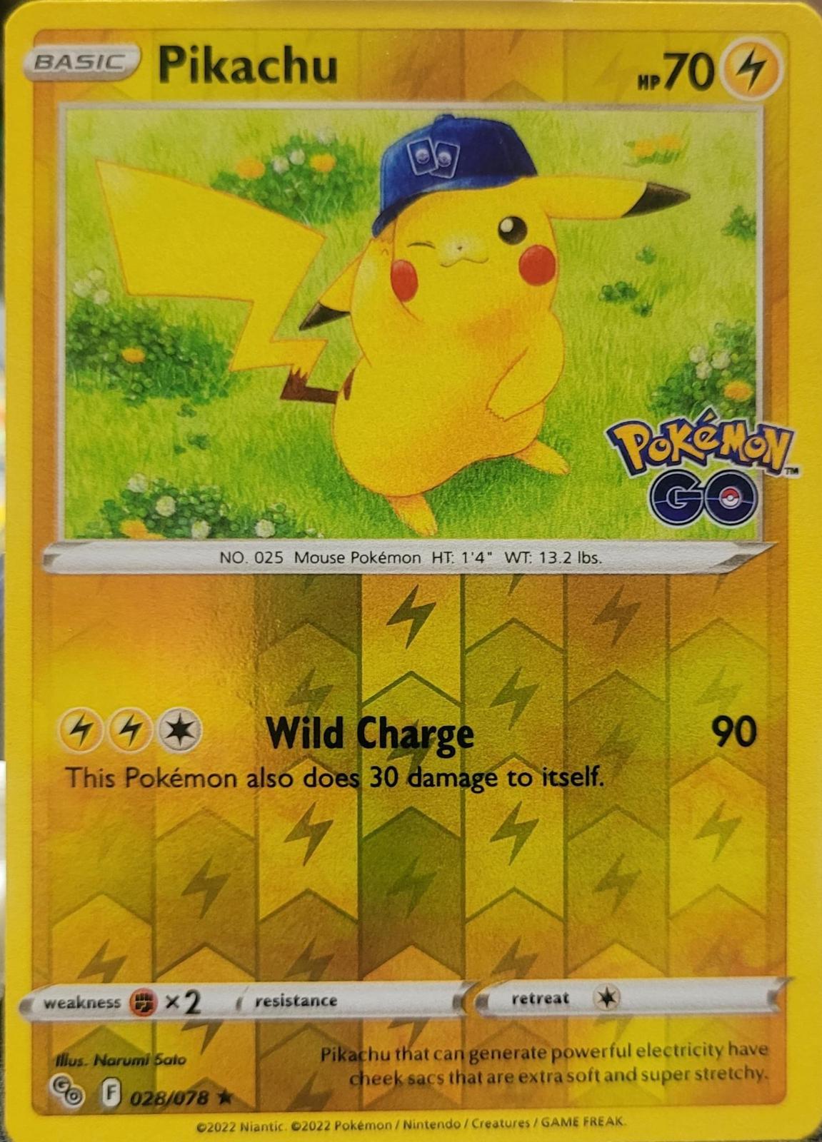 Go Pikachu [Reverse Holo] Pokémon card