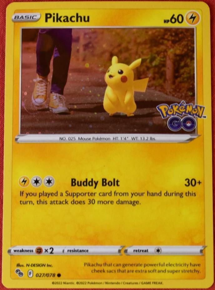 Go Pikachu [Swirl] Pokémon card