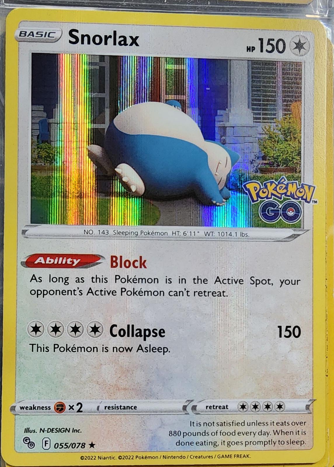 Go Snorlax [Holo] Pokémon card