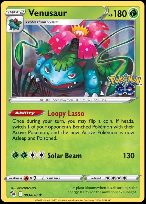 Go Venusaur [Holo] Pokémon card