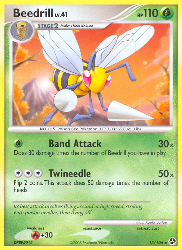 Great Encounters Beedrill Pokémon card
